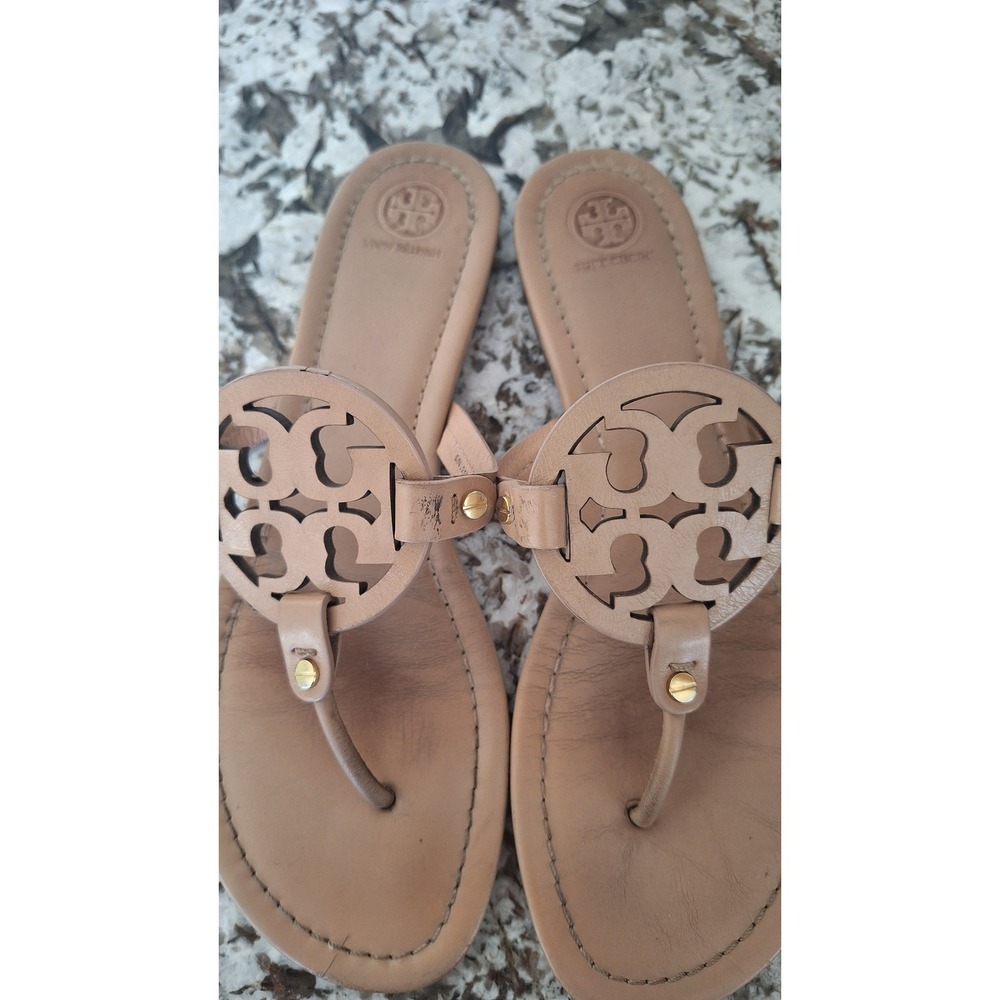 Tory Burch Miller Thong Sandal , Size US 11 M , Leather - Picture 3 of 11